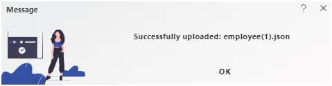Upload success