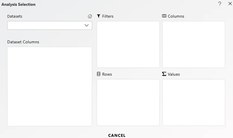 Analysis Widget