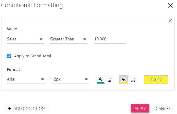 Analysis Widget