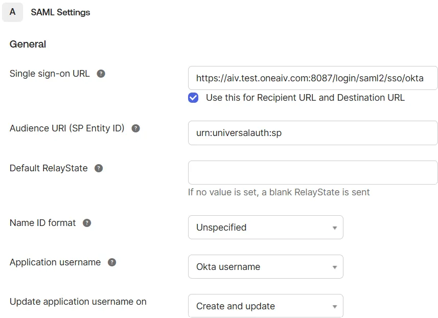 Configure SAML