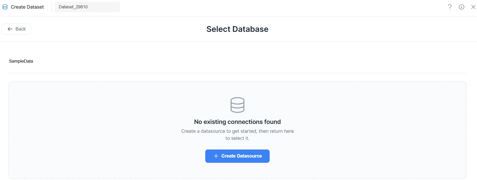 Create Datasource