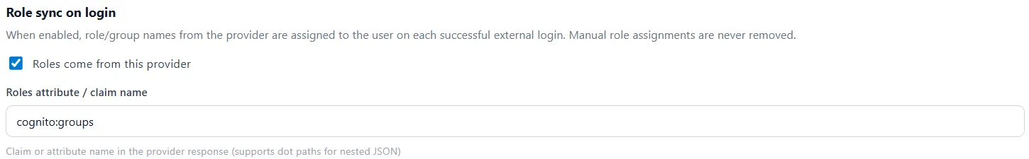 Enable Role Sync