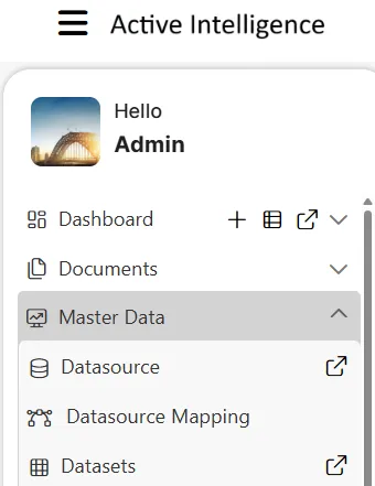 Dataset Menu