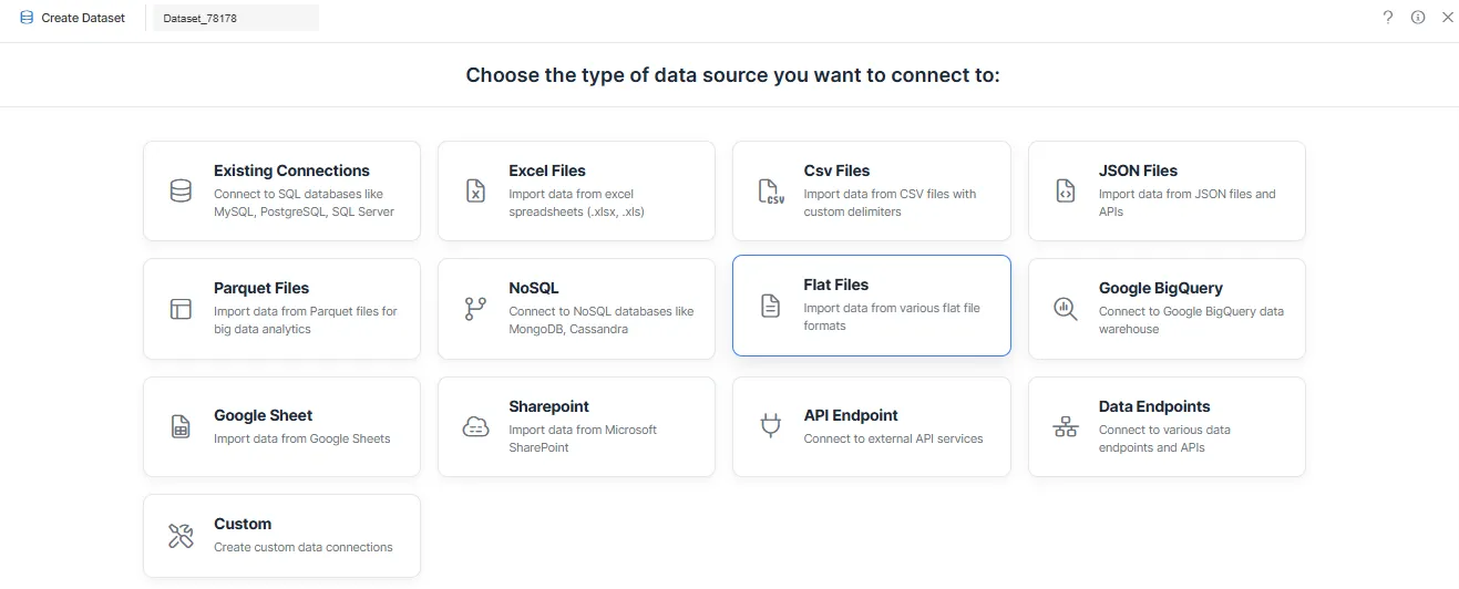 Select Flat Files