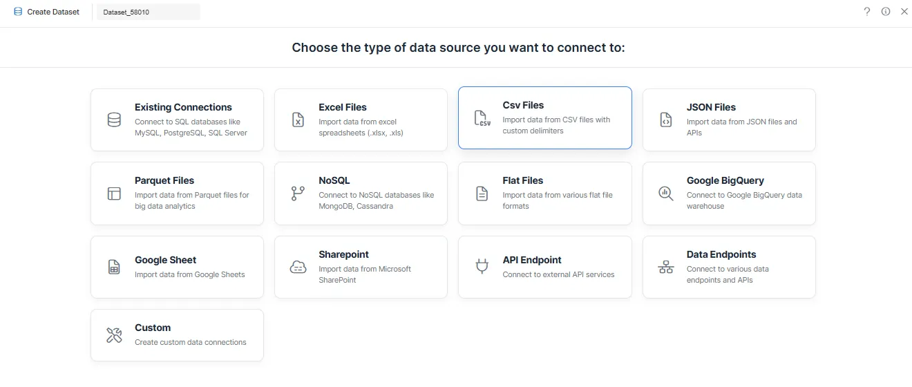 Select CSV Files