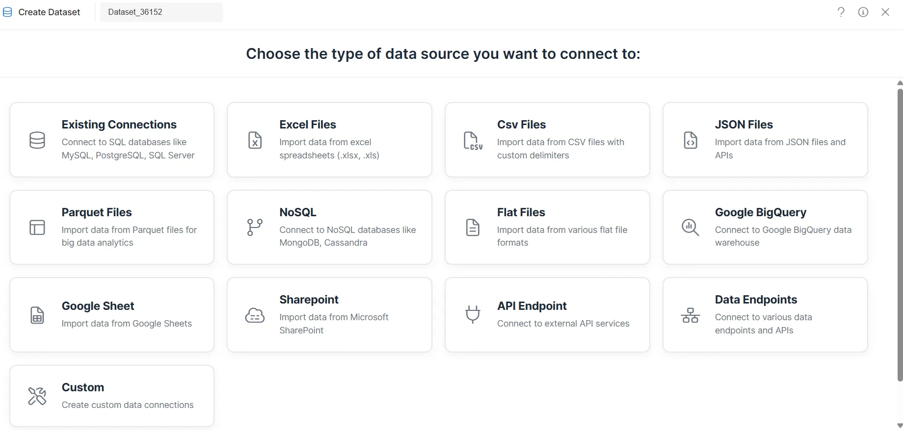 Data Source Selection
