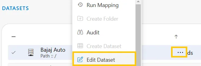 Edit Dataset