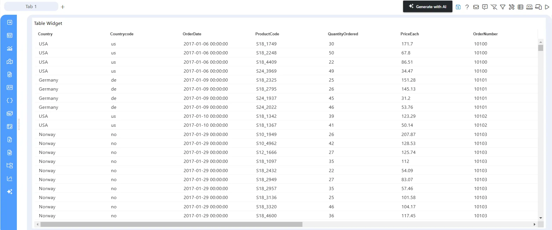 Eventtabtable