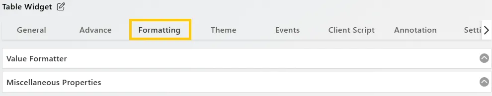 formattingtabtable