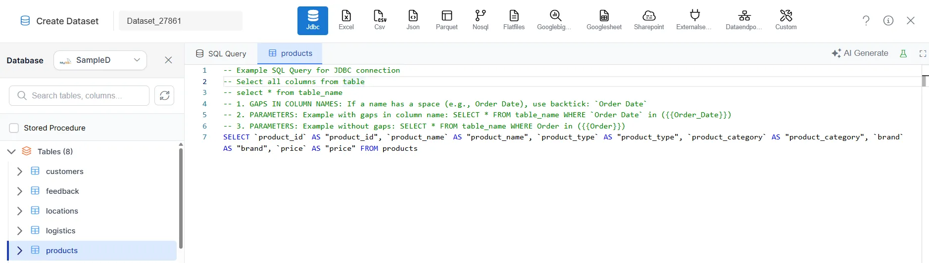 Generated SQL Query