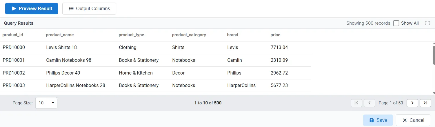 Preview Result