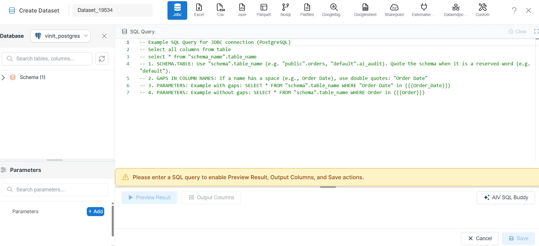 Query Editor
