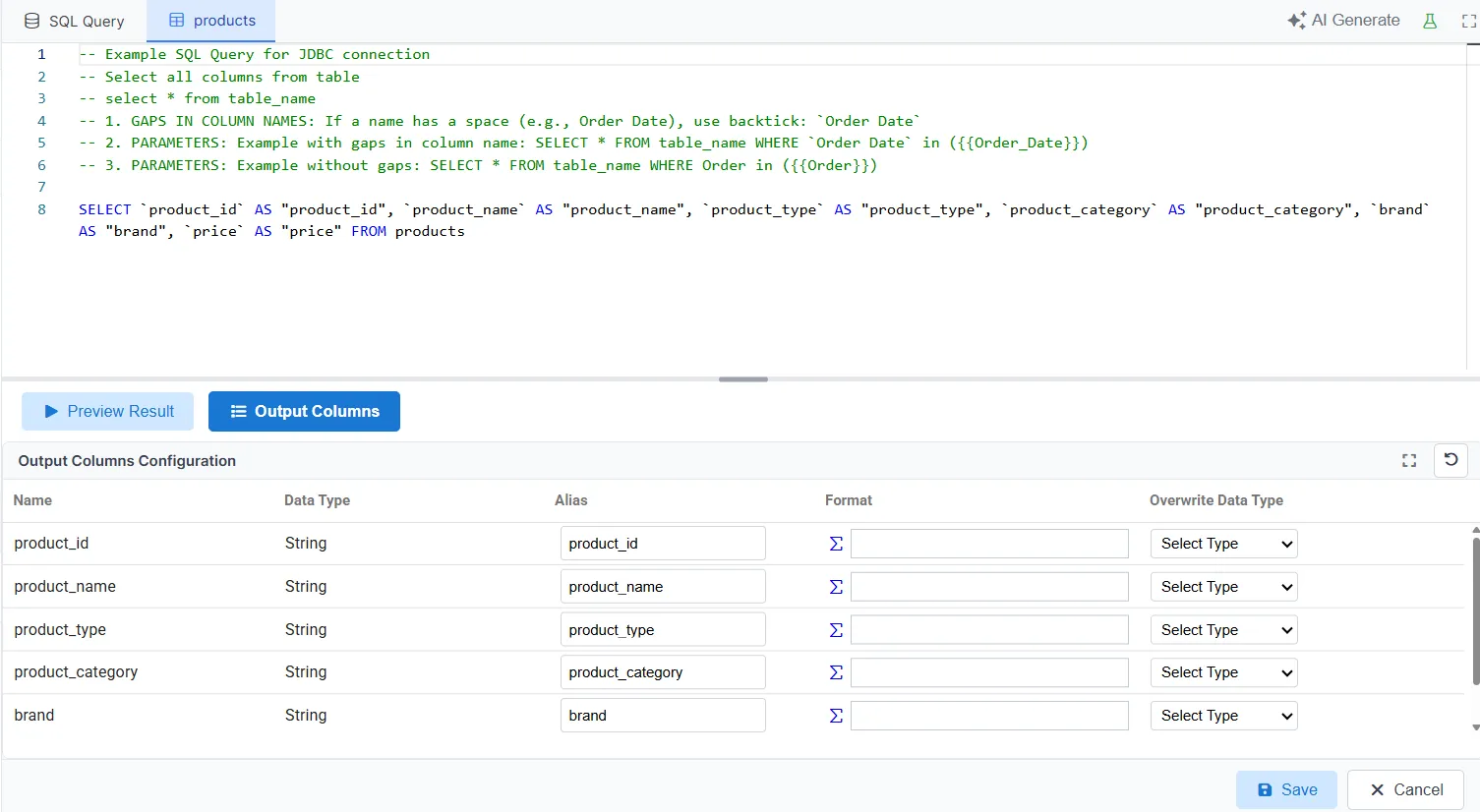 Query Editor