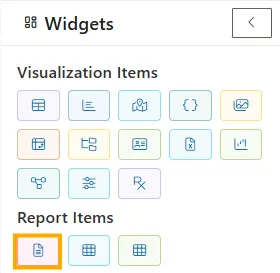 report Widget