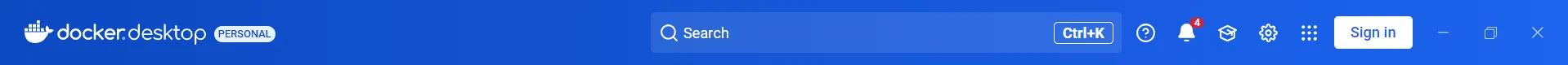 Docker Desktop Settings icon